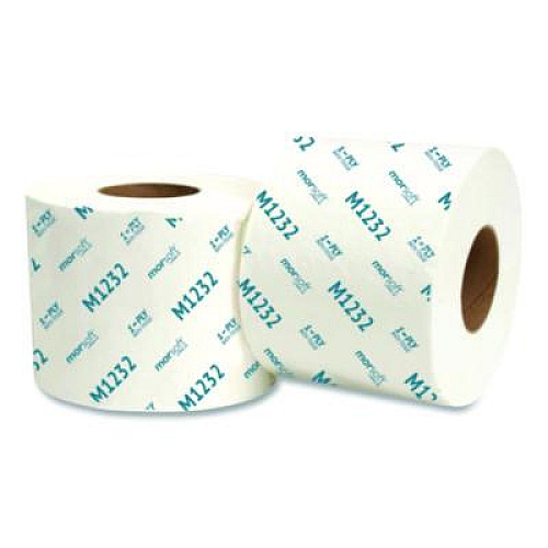 Morcon Tissue Morsoft Controlled Bath Tissue, Septic Safe, 1-Ply, White, 1,200 Sheets/Roll, 48 Rolls/Carton (M1232)