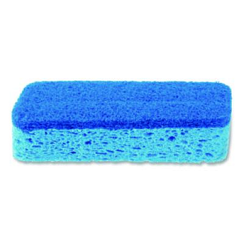 S.O.S. All Surface Scrubber Sponge, 2.5 x 4.5, 0.9" Thick, Dark Blue/Light Blue, 12/Carton (91017)