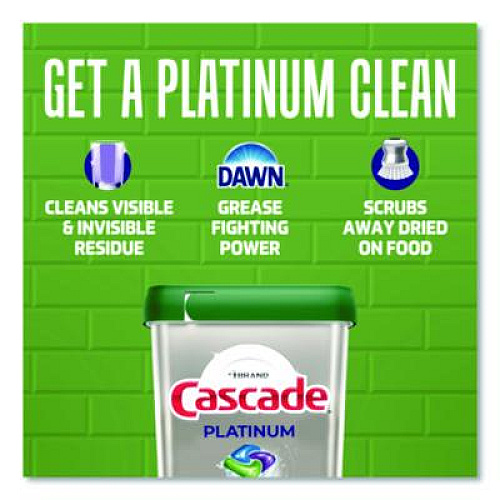 Cascade ActionPacs, Fresh Scent, 31.8 oz, 59 Pacs/Tub, 3 Tubs/Carton (15534CT)