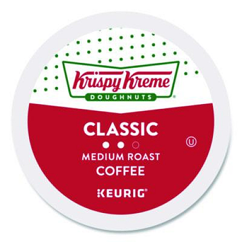 Krispy Kreme Doughnuts Classic Coffee K-Cups, Medium Roast, 24/Box (6110)