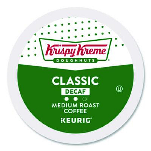 Krispy Kreme Doughnuts Classic Decaf Coffee K-Cups, Medium Roast, 24/Box (6111)