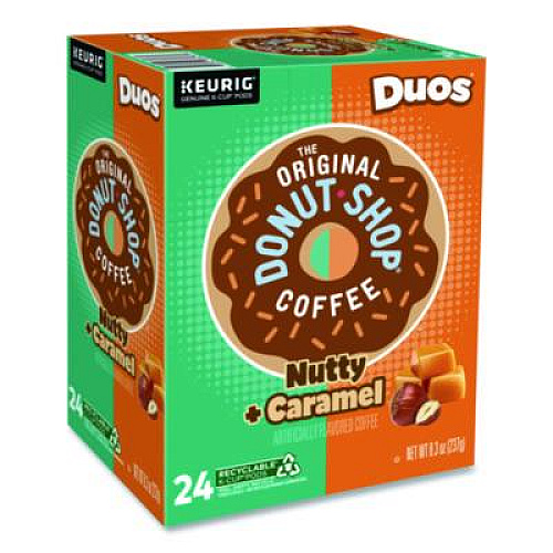 The Original Donut Shop Nutty Plus Caramel K-Cup, 0.34 oz, 24/Box (7476)