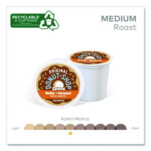 The Original Donut Shop Nutty Plus Caramel K-Cup, 0.34 oz, 24/Box (7476)
