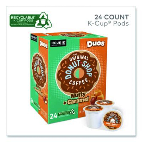 The Original Donut Shop Nutty Plus Caramel K-Cup, 0.34 oz, 24/Box (7476)