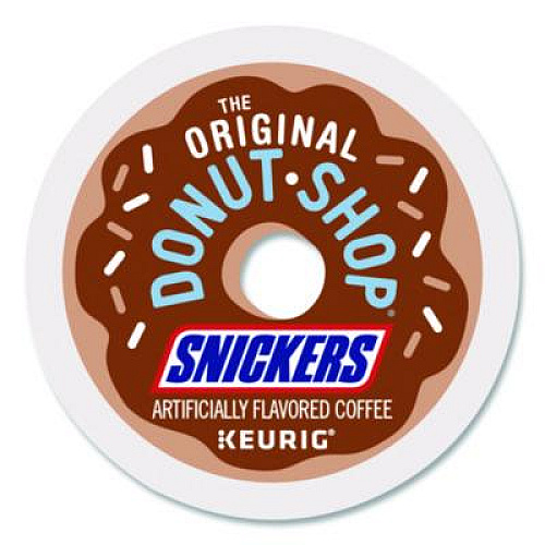 The Original Donut Shop SNICKERS Flavored Coffee K-Cups, 24/Box (9608)