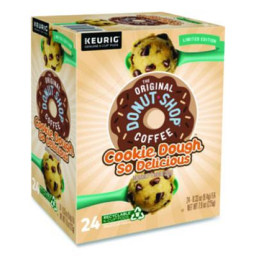 The Original Donut Shop Cookie Dough So Delicious K-Cups, 0.3 oz K-Cup, 24/Box (9534)