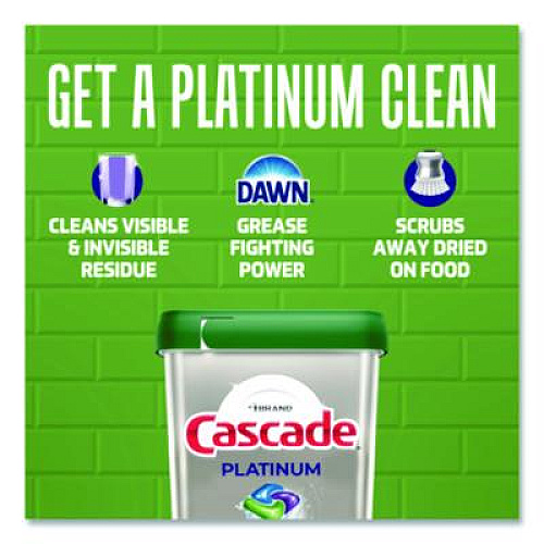 Cascade ActionPacs, Fresh Scent, 31.8 oz Tub, 59 Pacs/Tub (15534PK)