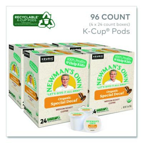 Newman's Own Organics Special Decaf K-Cups, 96/Carton (4051CT)
