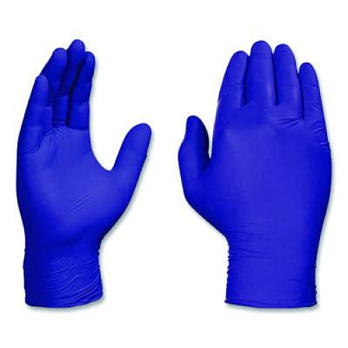 AMMEX Professional Nitrile Exam Gloves, Powder-Free, Small, Indigo, 100/Box (AINPF42100BX)