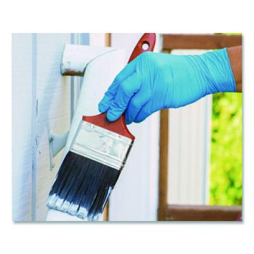 X3 by AMMEX Industrial Nitrile Gloves, Powder-Free, X-Large, 3 mil Thick, 9.5" Long, Blue, 100/Box (X348100BX)