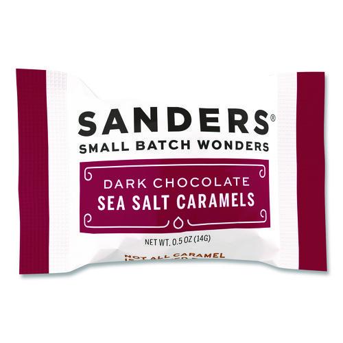 Small Batch Wonders Snack Size Dark Chocolate Sea Salt Caramels, 0.5 oz Individually Wrapped, 48/Box (KAR04002)