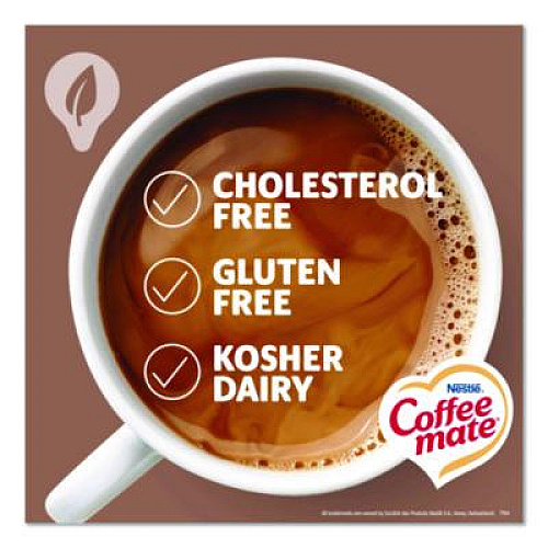 Coffee mate Plant-Based Oat Milk Liquid Creamers, Natural Vanilla, 0.38 oz Mini Cups, 50/Box, 4 Boxes/Carton (19891CT)
