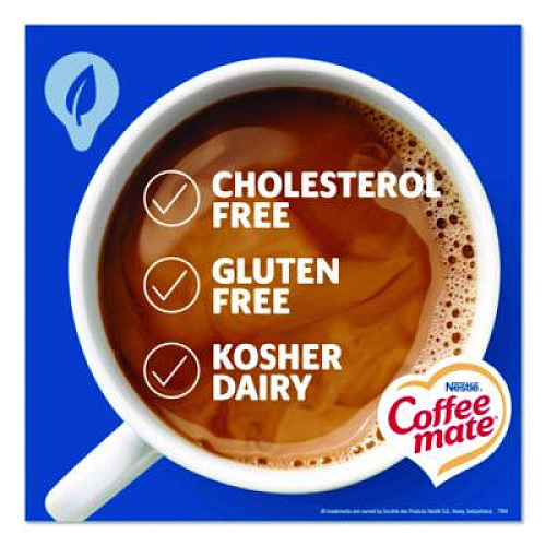 Coffee mate Plant-Based Almond Milk Non-Dairy Liquid Creamer Singles, Natural Vanilla, 0.38 oz Mini Cups, 50/Box (42258)