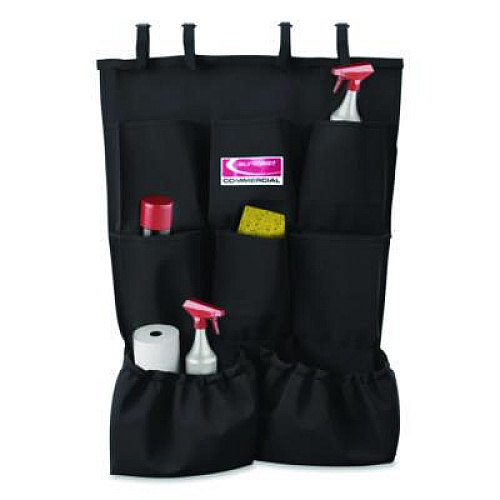 8-Pocket Organizer for Suncast Commercial Full-Size and Compact Housekeeping Carts, 19.5" x 1.67" x 26.83", Black (HKCBAG04D)