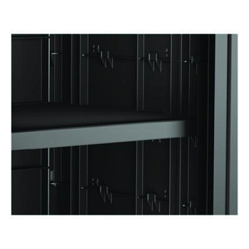 Adjustable Shelf for Suncast Commercial Full-Size Housekeeping Carts HKC1000/HKC2000, Plastic, Black (HKCSHELF)