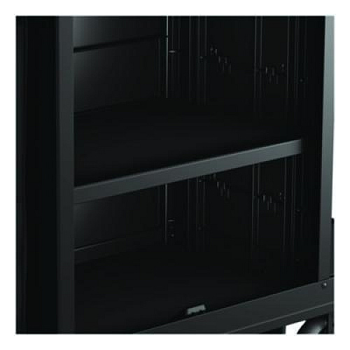 Adjustable Shelf for Suncast Commercial Full-Size Housekeeping Carts HKC1000/HKC2000, Plastic, Black (HKCSHELF)