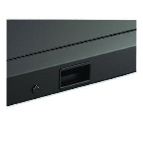 Lockable Hood Accessory for Suncast Commercial Full-Size Housekeeping Carts HKC1000/HKC2000, Plastic, Black (HKCHOOD)