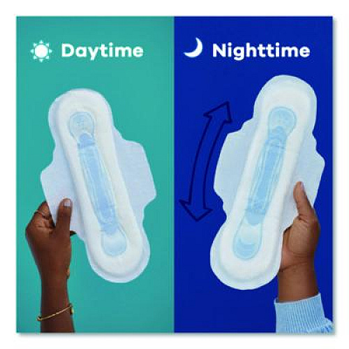 Always Maxi Long Super Daytime Pad with Wings, Size 2, Super Absorbency, 18/Pack, 8 Packs/Carton (03368)