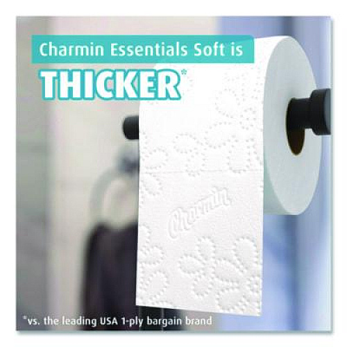 Charmin Essentials Soft Bathroom Tissue, Septic Safe, 2-Ply, White, 330 Sheets/Roll, 9 Rolls/Pack, 4 Packs/Carton (04536)