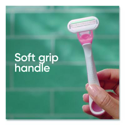 Gillette Venus Sensitive Sensible Razors, 3 Blades, 36/Carton (64906)
