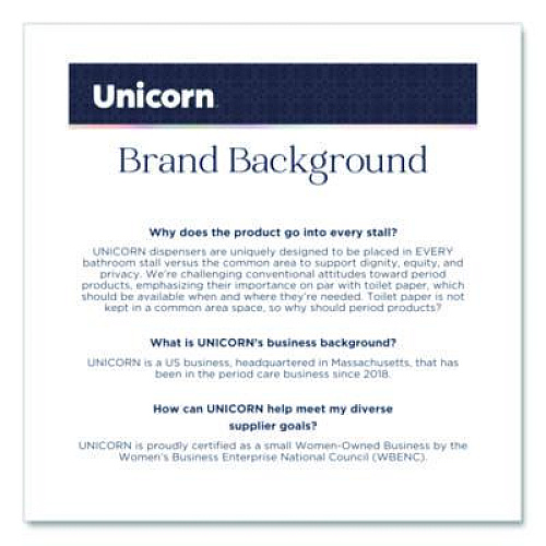 Unicorn Cotton Tampons, Regular Absorbency, 60/Box, 6 Boxes/Carton (TOP08159)
