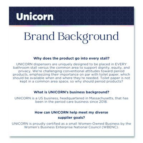 Unicorn Cotton Maxi Pads with Wings, Regular Absorbency, 40 Pads/Cartridge, 6 Cartridges/Pack (TOP08197)