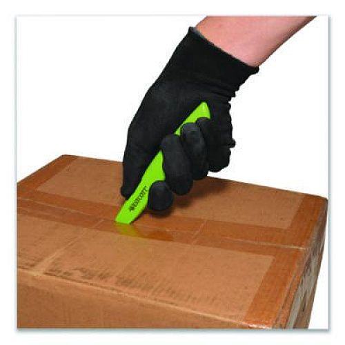 Westcott Full-Size Safety Cutter, ABS Handle, Green, 12/Pack (00659)