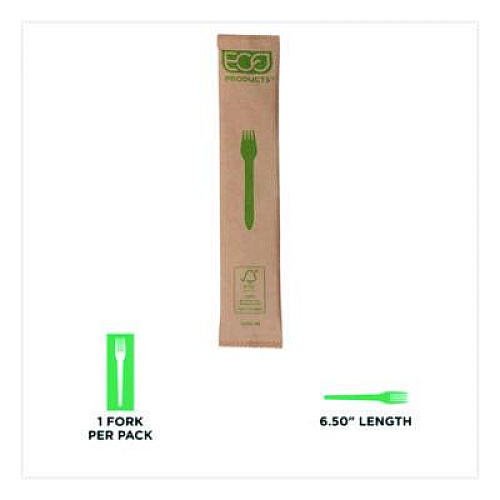 Eco-Products Wood Cutlery, General Purpose Fork, Natural, 500/Carton (EPS212W)
