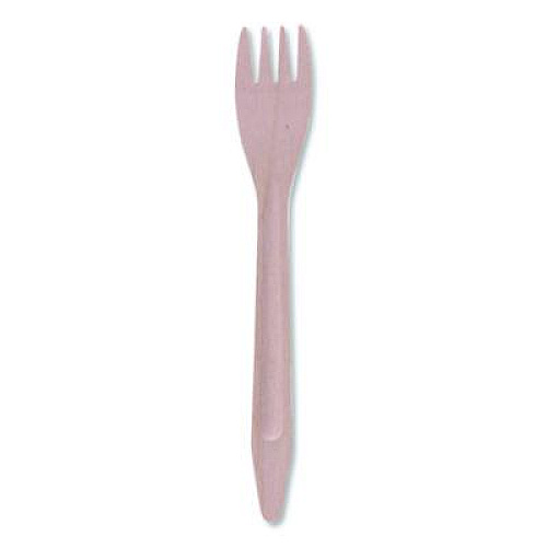 Eco-Products Wood Cutlery, General Purpose Fork, Natural, 500/Carton (EPS212W)