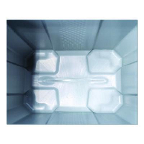 Suncast Salt Box, 28 gal, 23.75 x 15.75 x 23.75. Dove Gray (BMBX300)