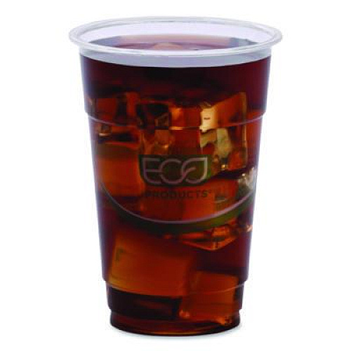 Eco-Products GreenStripe PLA Cold Cups, 10 oz, Plastic, Clear, 1,000/Carton (EPCC10GS)
