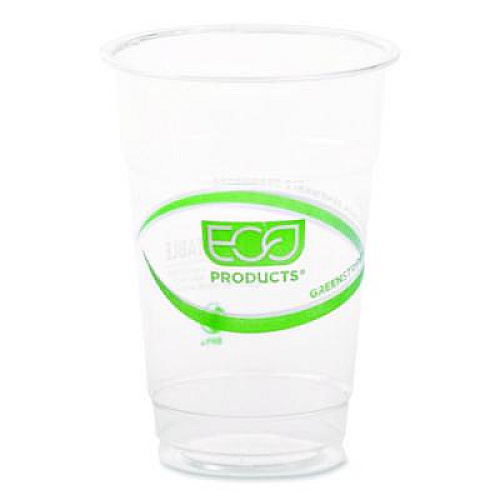 Eco-Products GreenStripe PLA Cold Cups, 10 oz, Plastic, Clear, 1,000/Carton (EPCC10GS)