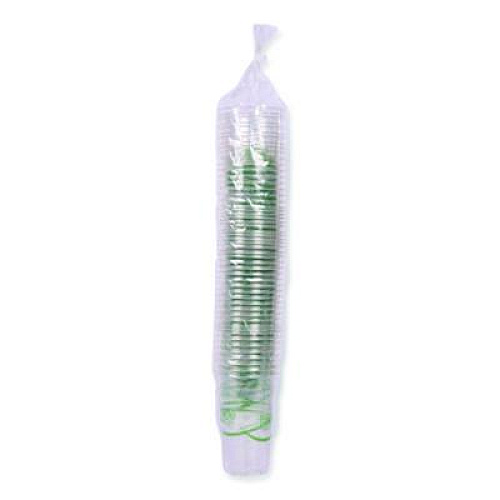 Eco-Products GreenStripe Renewable and Compostable Cold Cups, 20 oz, Plastic, Clear, 50/Pack, 20 Packs/Carton (EPCC20GS)