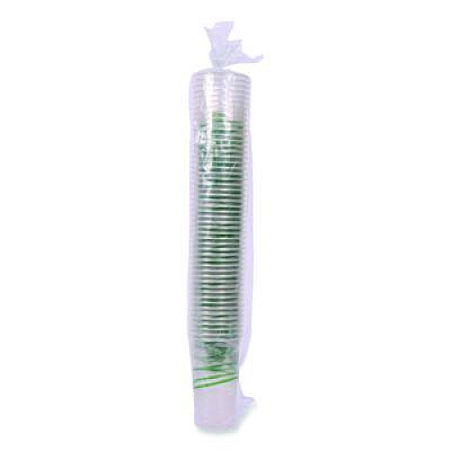 Eco-Products GreenStripe Renewable and Compostable PLA Cold Cups, 24 oz, Plastic, Clear, 50/Pack, 20 Packs/Carton (EPCC24GS)