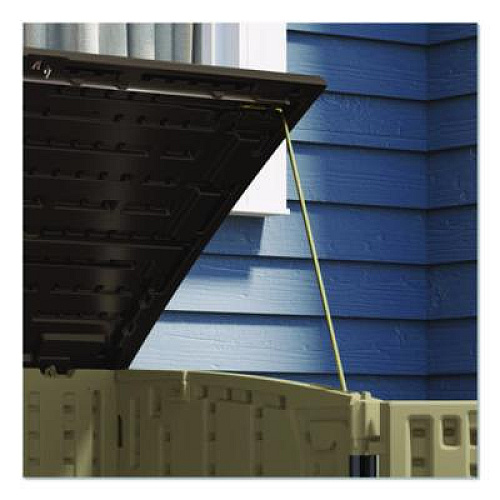 Suncast Horizontal Storage Shed, 4 ft 5" x 2 ft 8.5" x 3 ft 9.5", Sand/Slate (BMS3400X)