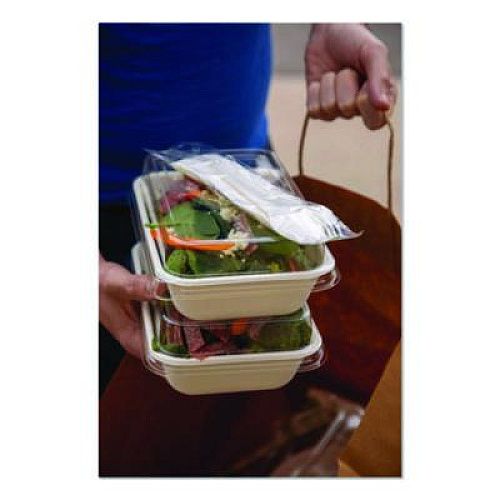 Eco-Products Plantware Compostable Cutlery Kit, Fork/Knife/Napkin/Spoon, Pearl White, 250 Kits/Carton (EPS015)