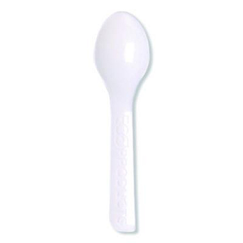 Eco-Products Plantware CPLA Tasting Spoon, Plastic, 3", White, 2,000/Carton (EPS016)