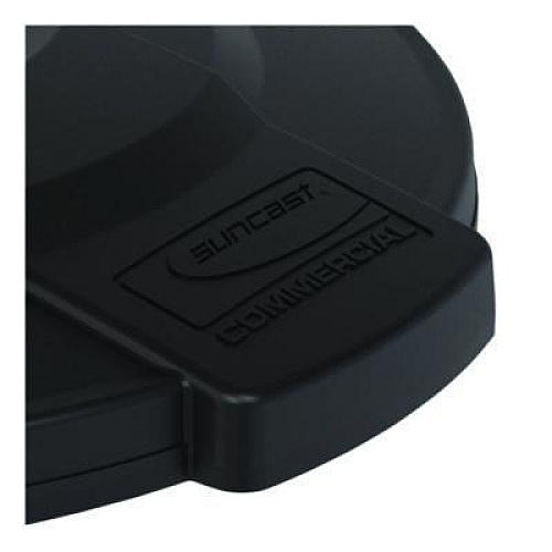 Suncast Commercial Utility Trash Can Lid for 32 gal Trash Can, 22.22" Diameter x 3", Black (TCU32GLIDD)