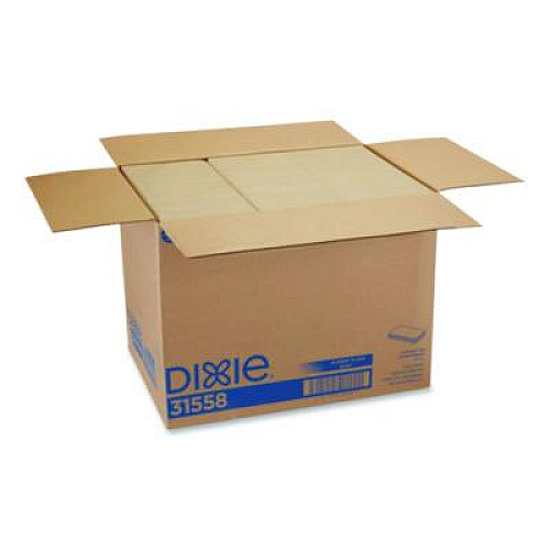 Dixie 1/8-Fold Dinner Napkin, 1-Ply, 15 x 16.8, White, 350/Pack, 12 Packs/Carton (31558)