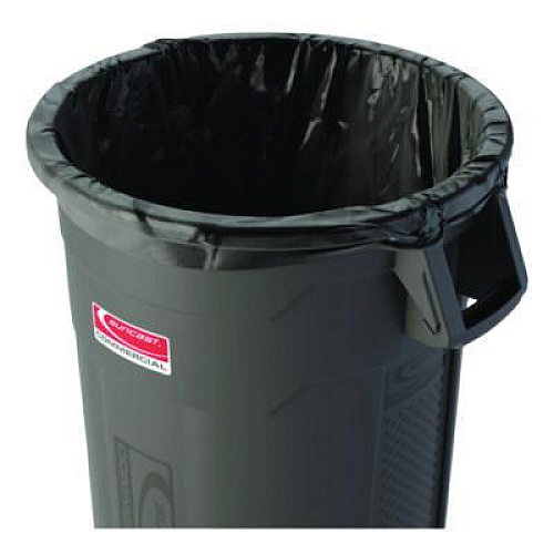 Suncast Commercial Precise Fit Contractor Bag, Open-Face, 55 gal, 3 mil, 41" x 49", Black, 15/Box (UCL55315B)