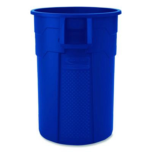Suncast Commercial Injection Molded Utility Trash Can, 44 gal, Plastic/Resin, Blue (TCU44BL)