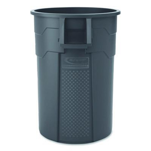 Suncast Commercial Injection Molded Utility Trash Can, 44 gal, Plastic/Resin, Gray (TCU44)