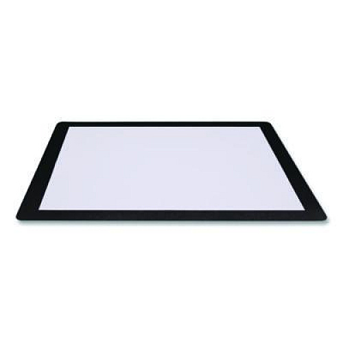 Excello Global Products Menu Holder For 8.5 x 11 Menus, Landscape Orientation, 12.6 x 10.2 Holder, Clear/Black (SPLSMENU8511)