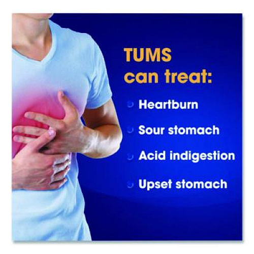 Lil' Drugstore TUMS Antacid Chewy Bites, 2 Tablets/Pouch, 25 Pouches/Box (81518)