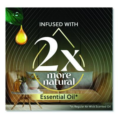 Air Wick Scented Oil Refill, Deep Blue Sea and Beach Wood, 0.67 oz, 2/Pack (6233800123)