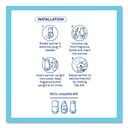 Glade Plugins Scented Oil Refill, Clean Linen, 0.67 oz, 5/Pack (322829)