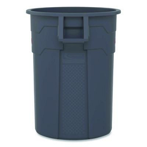 Suncast Commercial Injection Molded Utility Trash Can, 20 gal, Resin, Gray (TCU20)