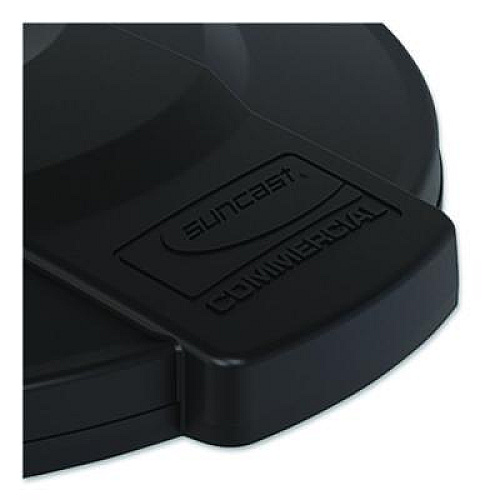 Suncast Commercial Utility Trash Can Lid for 20 gal Trash Can, 19.74" Diameter x 2.9", Black (TCU20GLIDD)