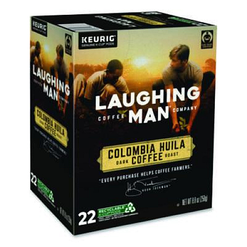 Laughing Man Coffee Company Colombia Huila K-Cup Pods, 22/Box (8337)