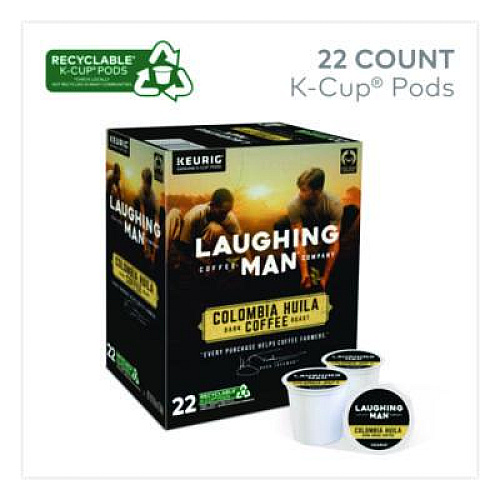 Laughing Man Coffee Company Colombia Huila K-Cup Pods, 22/Box (8337)